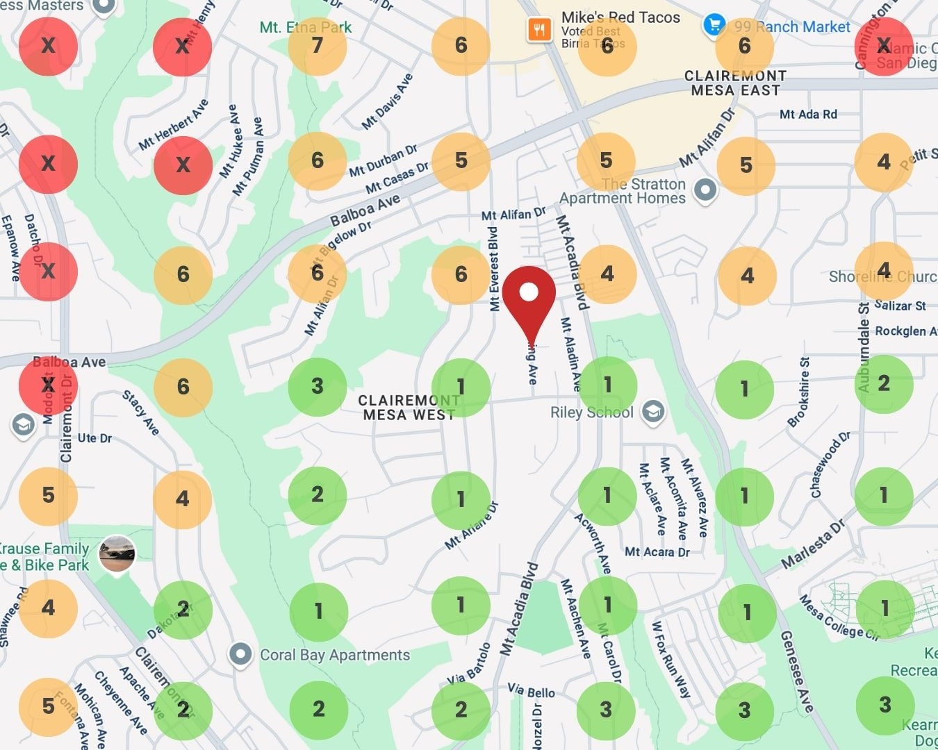 geo grid api ranking